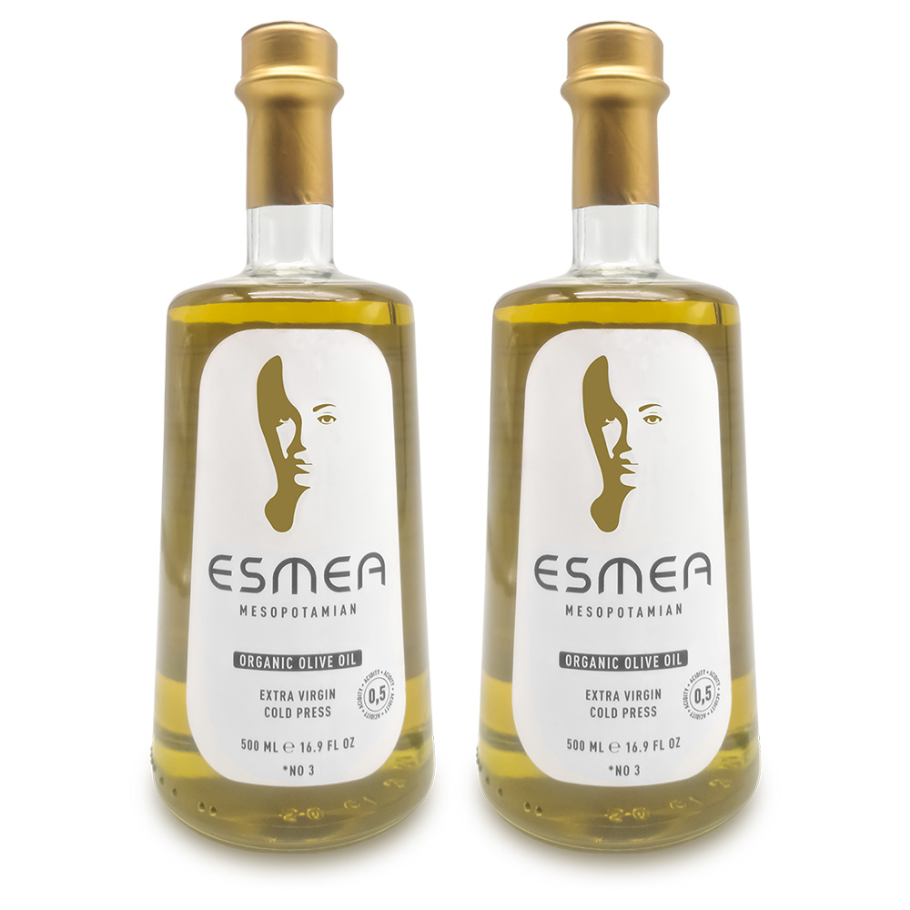 2 pack of Esmea organic extra virgin olive oil