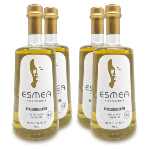 4 pack of Esmea organic extra virgin olive oil